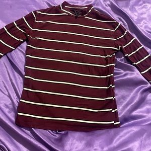 striped fitted long sleeve